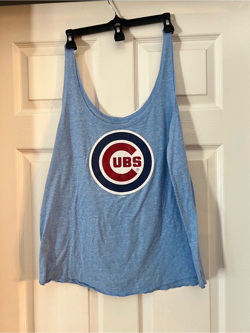 Chicago Cubs Light Blue Tank Top with Team Logo size Large
